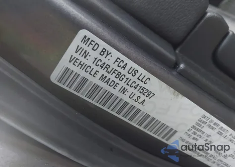 2020 Jeep Grand Cherokee Limited из США, поврежденный, VIN 1C4RJFBG1LC415297